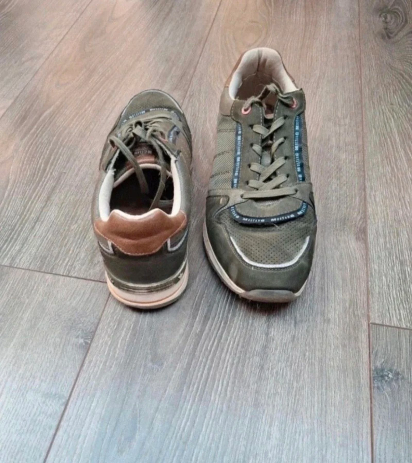 Mustang sneakers size 43 | men's shoes | casual | green/brown – photo 2